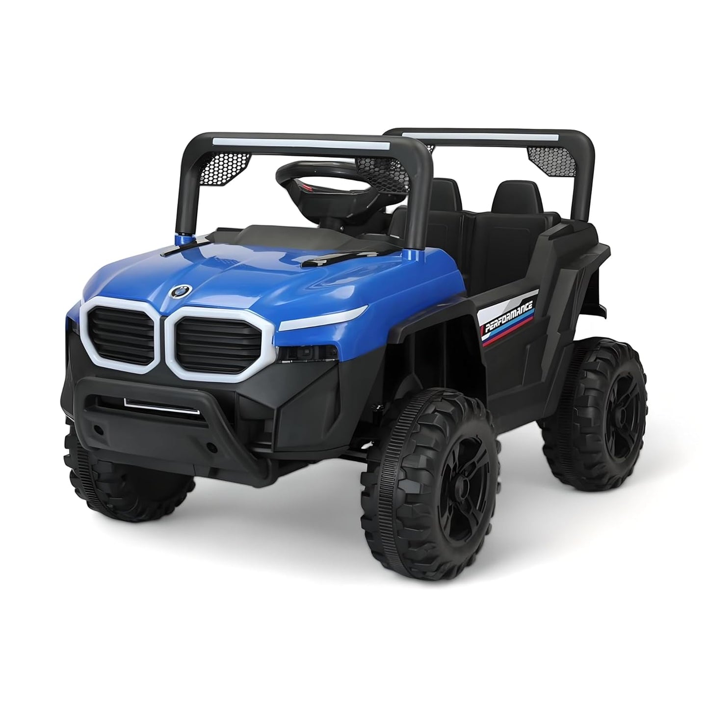 Kids electric jeep with remote and lights – red color