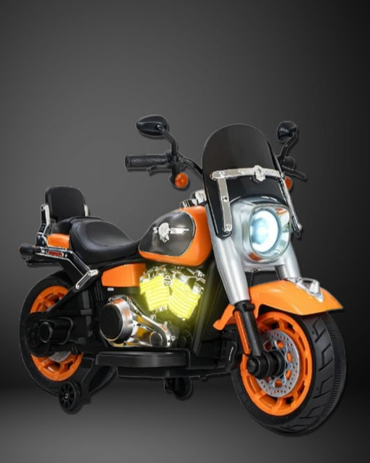 Thunderbolt battery operated bike for kids with LED lights and Bluetooth